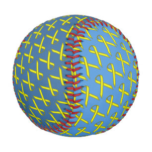 Kenneth Yoncichによるイエロースタンダードリボン 野球ボール