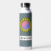 Kenneth Yoncichによるイエローディスクリボン ウォーターボトル (左面)