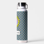 Kenneth Yoncichによるイエローディスクリボン ウォーターボトル (背面)