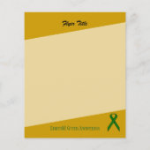 Kenneth Yoncichによるエメラルドグリーンスタンダードリボン チラシ (裏面)