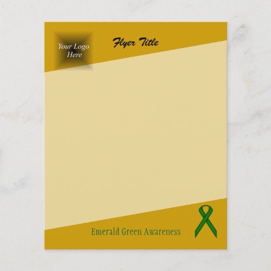 Kenneth Yoncichによるエメラルドグリーンスタンダードリボン チラシ (正面)