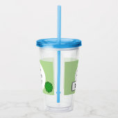 Kenneth Yoncichによるグリーンフラワーリボン アクリルタンブラー (右)