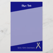 Kenneth Yoncichによるグレー/グレー標準リボン チラシ (裏面)