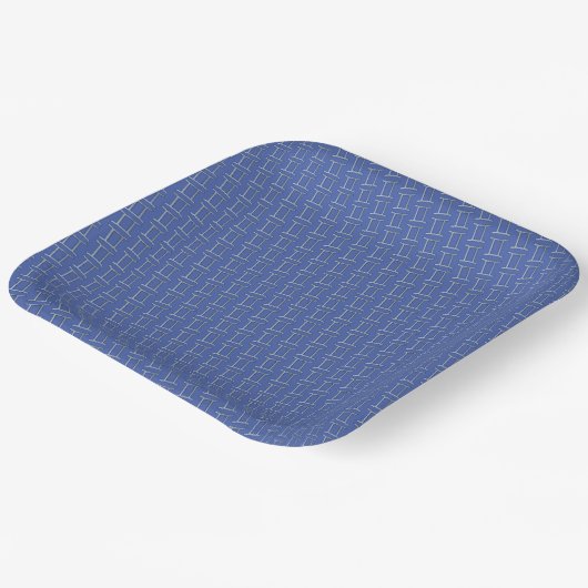 Kenneth Yoncichによるジェミニ〔占星術の〕十二宮図シンボル要素 ペーパープレート (傾斜あり)