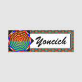 Kenneth Yoncichによるデジタルサンセット 名札 (正面)