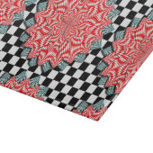 Kenneth Yoncichによるデジタルフラワー カッティングボード (角)