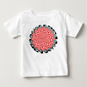 Kenneth Yoncichによるデジタルフラワー ベビーTシャツ