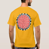 Kenneth Yoncichによるデジタルフラワー Tシャツ (裏面)