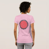 Kenneth Yoncichによるデジタルフラワー Tシャツ (裏面フル)