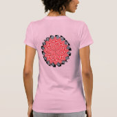 Kenneth Yoncichによるデジタルフラワー Tシャツ (裏面)