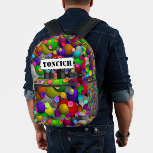 Kenneth Yoncichによるバブル プリントバックパック