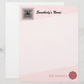 Kenneth Yoncichによるピンクの花のリボン (正面/裏面)