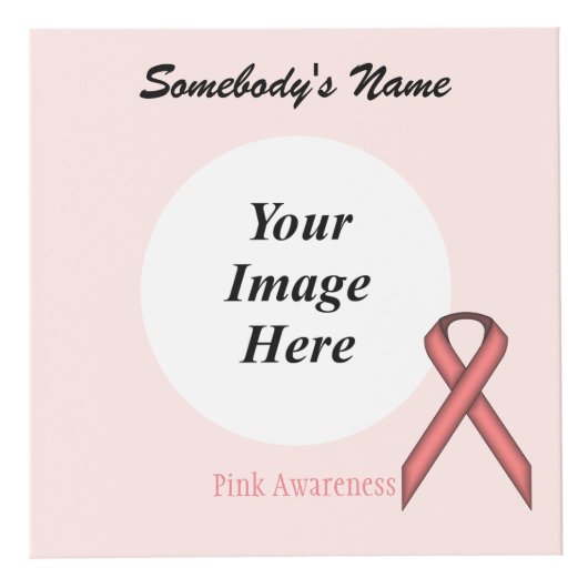 Kenneth Yoncichによるピンクスタンダードリボンテンプレート フォトキューブ (右)