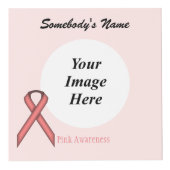 Kenneth Yoncichによるピンクスタンダードリボンテンプレート フォトキューブ (正面)