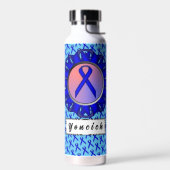 Kenneth Yoncichによるブルースタンダードリボン ウォーターボトル (左面)