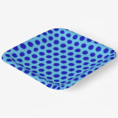 Kenneth Yoncichによるブルーフラワーリボン ペーパープレート (傾斜あり)