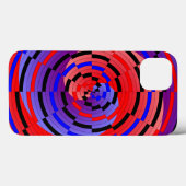 Kenneth Yoncichによるレッド&ブルーカウンタースパイラル Case-Mate iPhoneケース (裏面 (横))