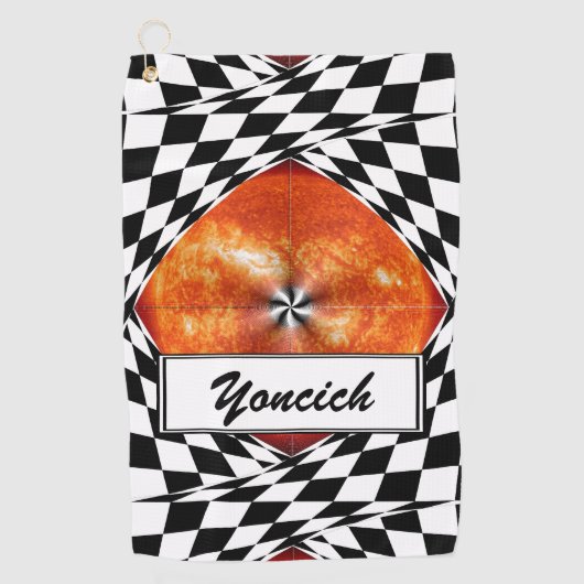 Kenneth Yoncichによる太陽へのポータル ゴルフタオル (正面)