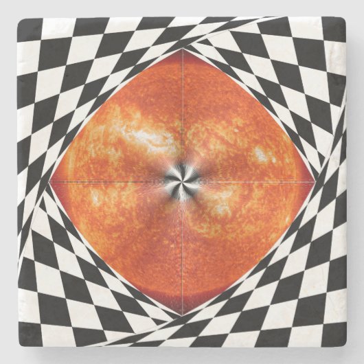 Kenneth Yoncichによる太陽へのポータル ストーンコースター (正面)