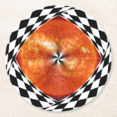 Kenneth Yoncichによる太陽へのポータル ラウンドペーパーコースター (正面)