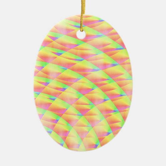 Kenneth Yoncichによる明るい干渉 セラミックオーナメント (正面)