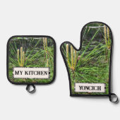 Kenneth Yoncichによる松針 鍋つかみ&鍋敷きセット (正面)