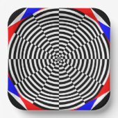 Kenneth Yoncichによる白黒の放射線 ペーパープレート (正面)