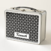 Kenneth Yoncichによる白黒キューブライフ メタルランチボックス (正面)