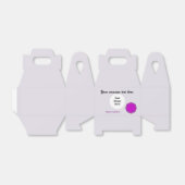 Kenneth Yoncichによる紫色のフラワーリボンテンプレート フェイバーボックス (折り畳みなし)