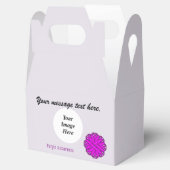 Kenneth Yoncichによる紫色のフラワーリボンテンプレート フェイバーボックス (オープン)