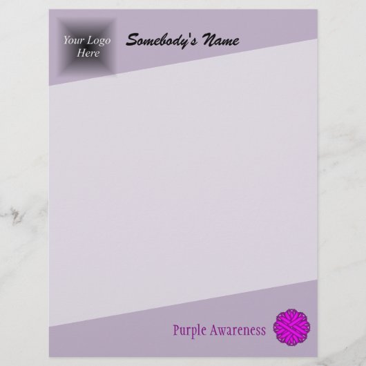 Kenneth Yoncichによる紫色のフラワーリボン (正面)