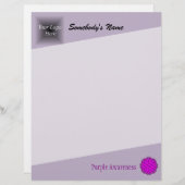 Kenneth Yoncichによる紫色のフラワーリボン (正面/裏面)