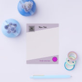 Kenneth Yoncichによる紫色のフラワーリボン チラシ (シングル)