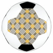 Kenneth Yoncichによる色あせた円グリッド サッカーボール (正面)