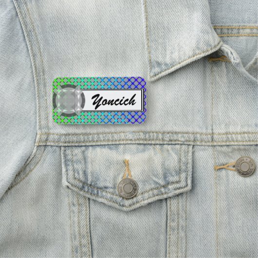 Kenneth Yoncichによる色あせた円グリッド 名札 (インサイチュ)