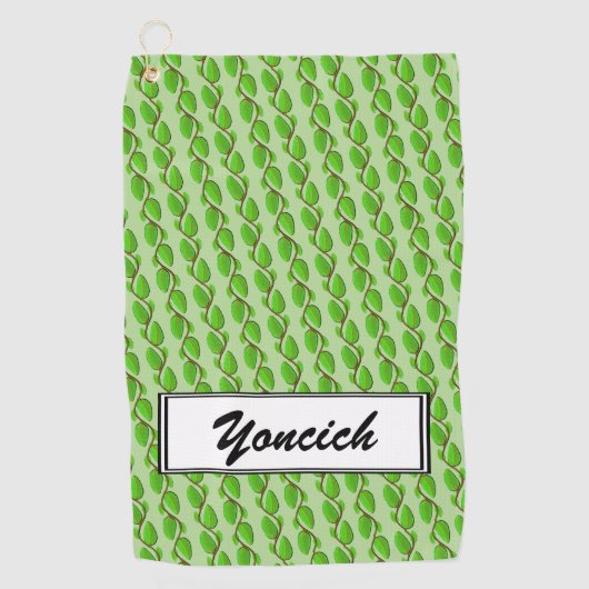 Kenneth Yoncichによる葉層 ゴルフタオル (正面)