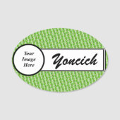 Kenneth Yoncichによる葉層 名札 (正面)