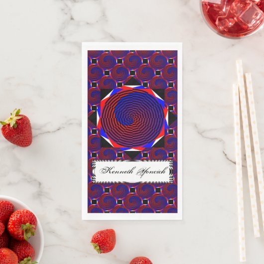 Kenneth Yoncichによる赤と青のスパイラル (インサイチュ)