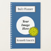 Kenneth Yoncichによる黄色い花柄 プランナー手帳 (正面)