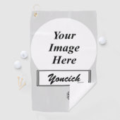Kenneth Yoncichによる黒い花のリボン ゴルフタオル (インサイチュ)