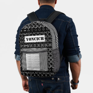 Kenneth Yoncichによる100%の数値チャート プリントバックパック