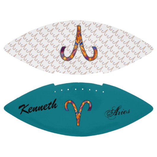 Kenneth YoncichによるAries〔占星術の〕十二宮図シンボル要素 アメリカンフットボール (パネル)