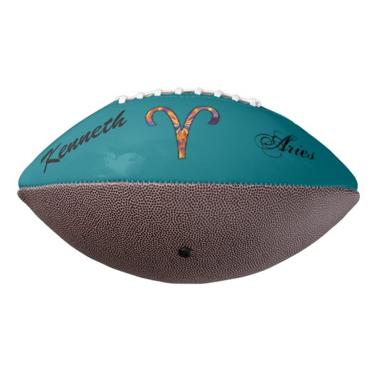Kenneth YoncichによるAries〔占星術の〕十二宮図シンボル要素 アメリカンフットボール (回転270)