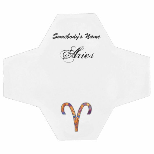 Kenneth YoncichによるAries〔占星術の〕十二宮図シンボル要素 サッカーボール (フラット)