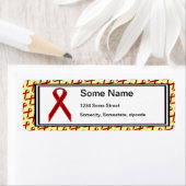 Kenneth YoncichによるBurgundy Standard Ribbon ラベル (インサイチュ)