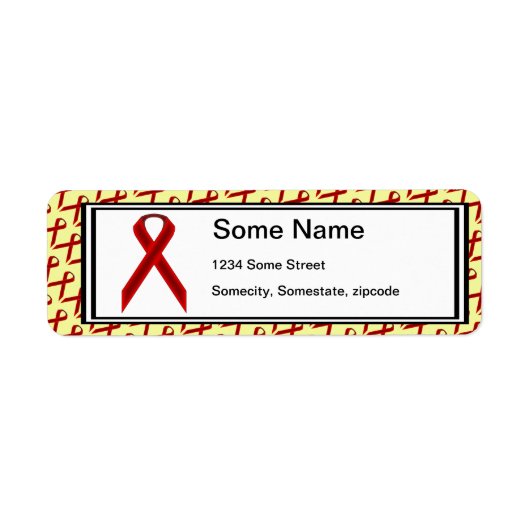 Kenneth YoncichによるBurgundy Standard Ribbon ラベル (正面)