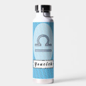 Kenneth YoncichによるLibra〔占星術の〕十二宮図シンボル要素 ウォーターボトル (左面)