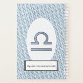 Kenneth YoncichによるLibra〔占星術の〕十二宮図シンボル要素 プランナー手帳 (裏面)