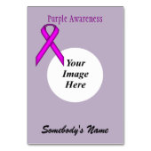 Kenneth YoncichによるPurple Standardリボンテンプレート テーブルナンバー (裏面)