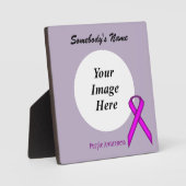 Kenneth YoncichによるPurple Standardリボンテンプレート フォトプラーク (正面)